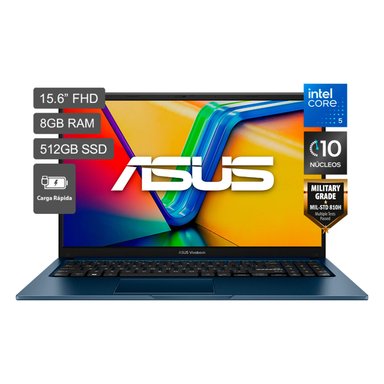LAPTOP ASUS VIVOBOOK X1504VA-E84344W INTEL CORE 5 8GB RAM 512GB SSD 15.6” - 1