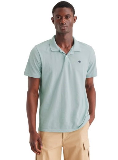 POLO MANGA CORTA ALGODÓN HOMBRE DOCKERS VERDE CASUAL PIQUE - 1