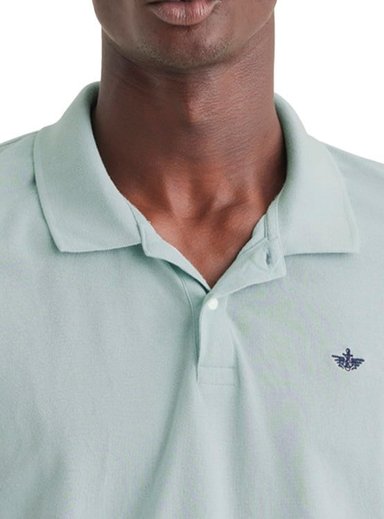 POLO MANGA CORTA ALGODÓN HOMBRE DOCKERS VERDE CASUAL PIQUE - 3