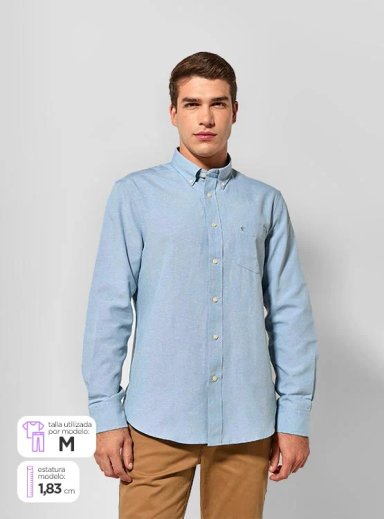 CAMISA MANGA LARGA HOMBRE KENNETH STEVENS BOLID - 1