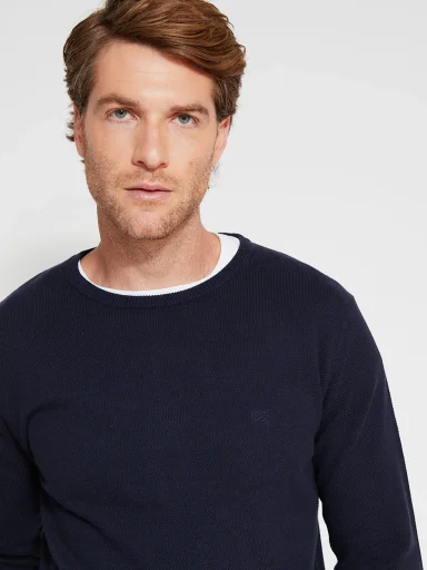 SWEATER HOMBRE NAVIGATA BÁSICO CUELLO REDONDO CN BAS - 3