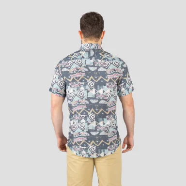CAMISA ALGODÓN MANGA CORTA HOMBRE JOHN HOLDEN MODA 9CS217 - 3