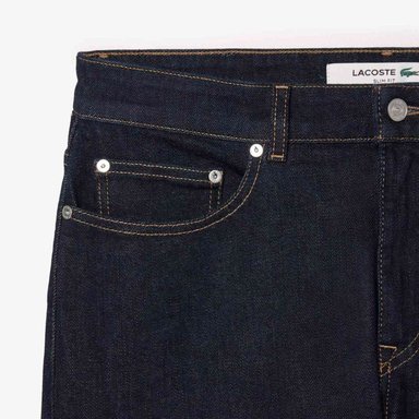 JEAN SLIM HOMBRE LACOSTE HH5019 AZUL - 4