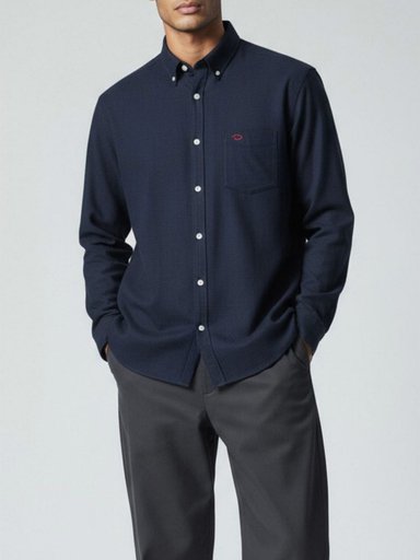 CAMISA MANGA LARGA HOMBRE OSCAR DE LA RENTA CASUAL DENIM B24WVN504 - 1