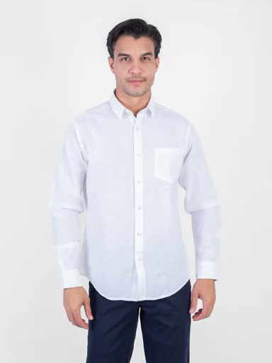 CAMISA MANGA LARGA LINO HOMBRE PIERRE CARDIN - 1
