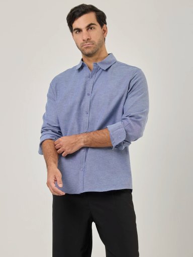 CAMISA MANGA LARGA REGULAR FIT HOMBRE MARQUIS OXFORD - 1