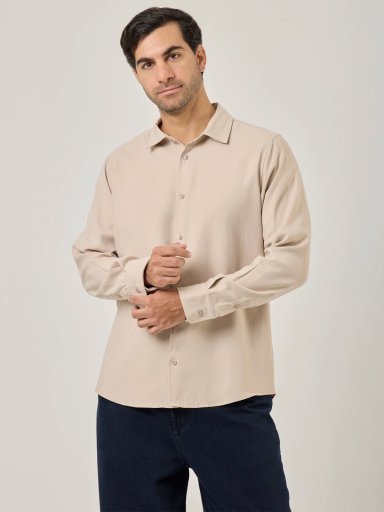 CAMISA MANGA LARGA REGULAR FIT HOMBRE MARQUIS TENCEL - 1