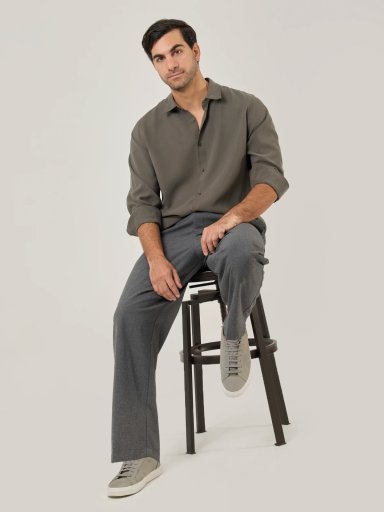 CAMISA MANGA LARGA REGULAR FIT HOMBRE MARQUIS TENCEL - 5