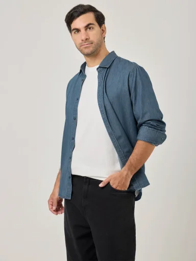 CAMISA MANGA LARGA REGULAR FIT HOMBRE MARQUIS DENIM - 3
