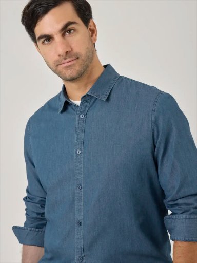 CAMISA MANGA LARGA REGULAR FIT HOMBRE MARQUIS DENIM - 4