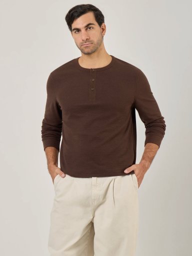 POLO MANGA LARGA RELAXED FIT HOMBRE MARQUIS HENLEY - 1