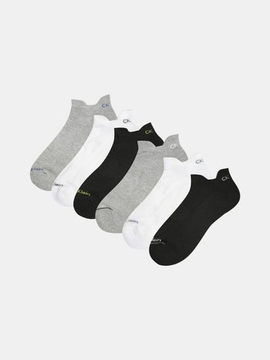 PACK X6 MEDIAS ALGODÓN HOMBRE CALVIN KLEIN CUSHION NO SHOW - 1