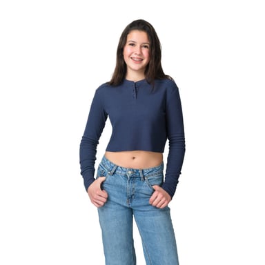 POLO MANGA LARGA MUJER CAFFARENA 16836 POLO CROP TOP - 1