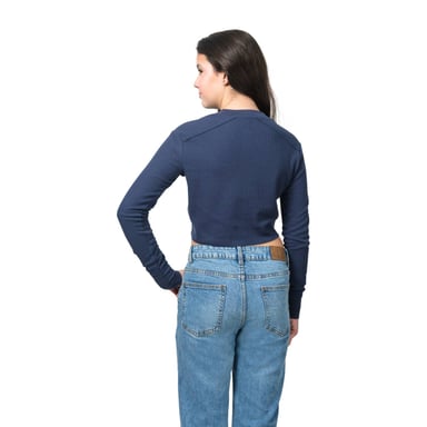 POLO MANGA LARGA MUJER CAFFARENA 16836 POLO CROP TOP - 2