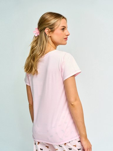 POLO DE PIJAMA MANGA CORTA MUJER INDEX PRINT B - 2