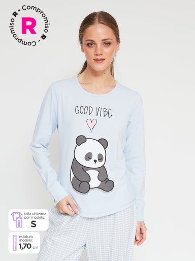 POLO DE PIJAMA MANGA LARGA MUJER INDEX PUNO - 1