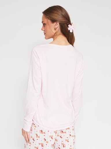 POLO DE PIJAMA MANGA LARGA MUJER INDEX PUNO - 2