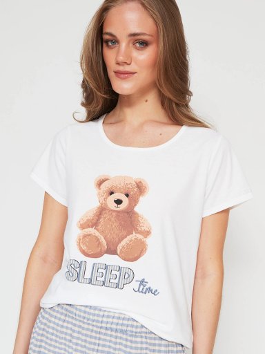 PIJAMA MANGA CORTA MUJER INDEX PRINT B - 3
