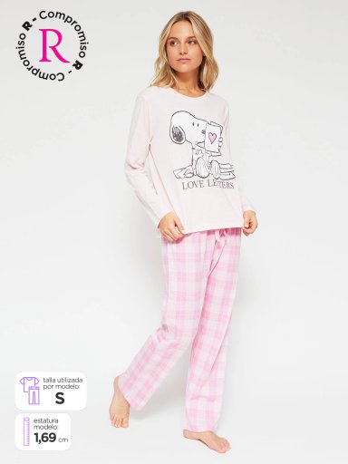 PIJAMA MANGA LARGA MUJER INDEX RECTO - 1