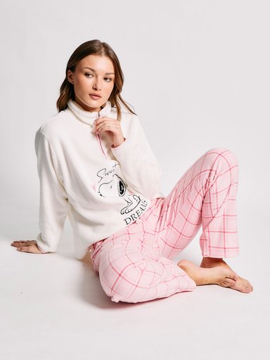 PIJAMA MANGA LARGA MUJER INDEX SNOOPY - 4