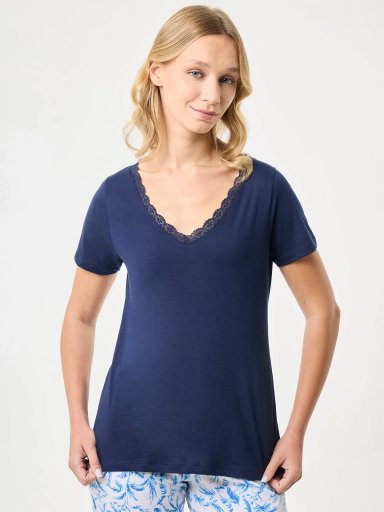 POLO MANGA CORTA MUJER MARQUIS ENCAJE - 1