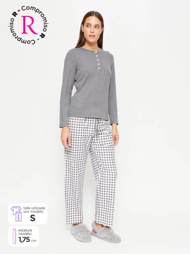 PACK PIJAMA MUJER MARQUIS FRANELA - 1