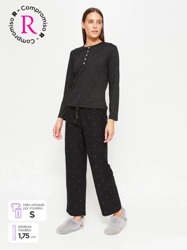 PACK PIJAMA MUJER MARQUIS FRANELA - 1