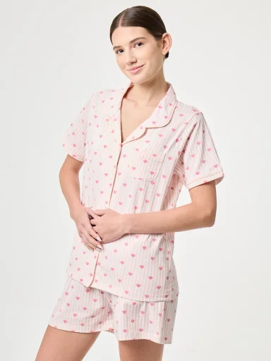 PIJAMA MUJER INDEX CORAZONES - 1