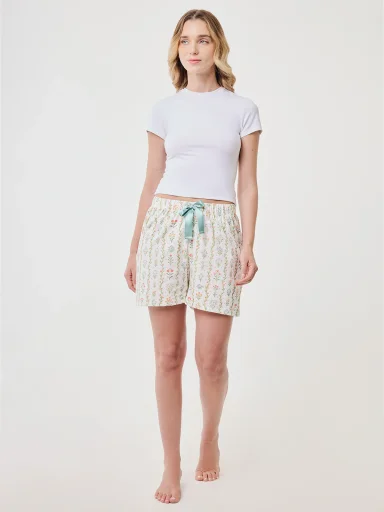 SHORT DE PIJAMA MUJER MARQUIS FLORES - 5