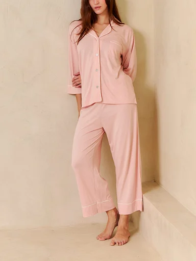PIJAMA MUJER IN BLOOM BOYFRIEND MIDI - 1