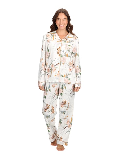 PIJAMA ALGODÓN MUJER CAFFARENA LARGO - 1