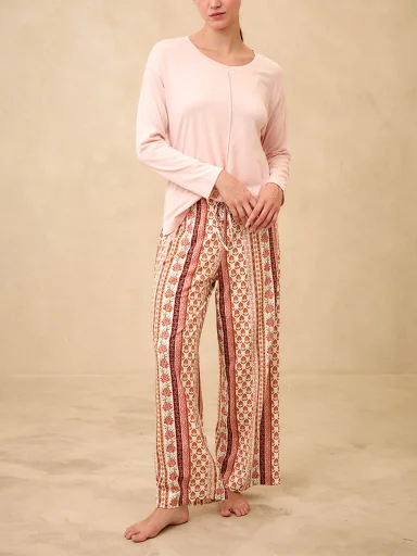 PANTALÓN PIJAMA MUJER IN BLOOM BOHO STRIPES - 1