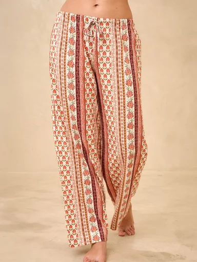 PANTALÓN PIJAMA MUJER IN BLOOM BOHO STRIPES - 2