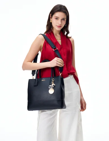 BOLSO TOTE H&CO. LARISSA 8159 NEGRO - 5