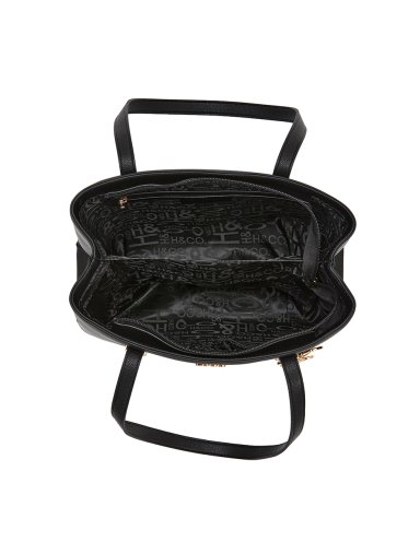 BOLSO TOTE H&CO. CALLA 8162 NEGRO - 4