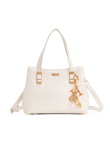 BOLSO SATCHEL H&CO. CALLA 8163 BLANCO - 1