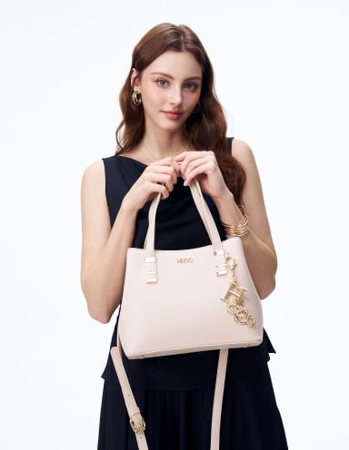 BOLSO SATCHEL H&CO. CALLA 8163 ROSADO - 6