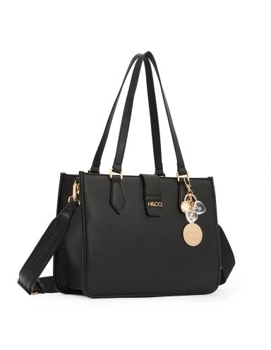 BOLSO TOTE H&CO. LEA 8171 NEGRO - 2