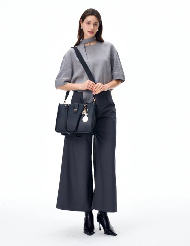 BOLSO TOTE H&CO. LEA 8171 NEGRO - 7