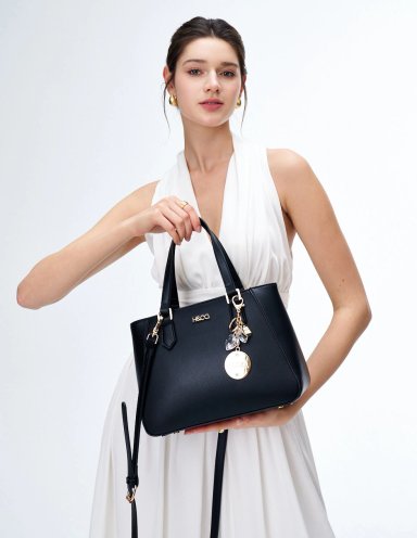 BOLSO SATCHEL H&CO. JUNIA 8179 NEGRO - 5