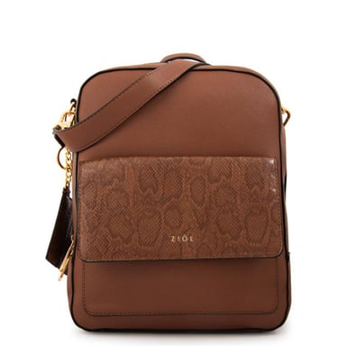 MOCHILA ZIOL MICHELLE CAFE - 1