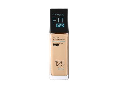 BASE MAYBELLINE LÍQUIDA NY FIT ME MATE Y SIN POROS NUDE BEIGE 125 30ML - 1