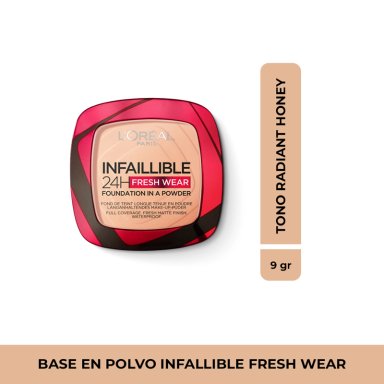 BASE LOREAL PARIS EN POLVO INFALLIBLE 24H FRESH WEAR RADIANT HONEY 30ML - 1