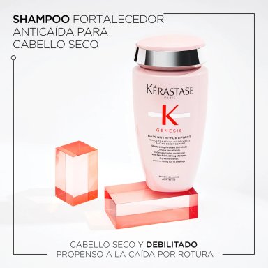 SHAMPOO PARA CABELLO NORMAL A SECO CON TENDENCIA A LA CAÍDA POR CEPILLADO BAIN NUTRI-FORTIFIANT GENESIS 250ML - 3