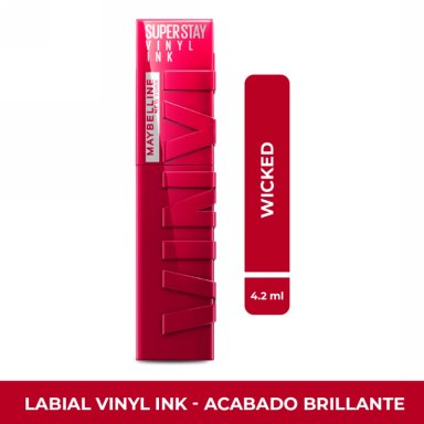 LABIAL MAYBELLINE LÍQUIDO NY VINYL INK WICKED - 1