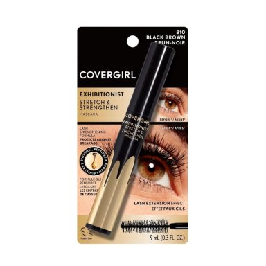 MÁSCARA DE PESTAÑAS COVERGIRL EXHIBITIONIST STRETCH & STRENGTHEN BLACK BROWN - 4