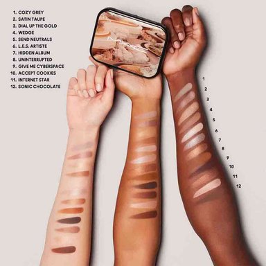 PALETA DE SOMBRAS MAC CONNECT IN COLOUR EYE SHADOW 12.2 G - UNFILTERED NUDES - 8