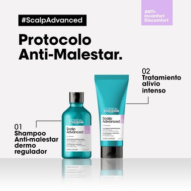 GEL LIGERO PARA CALMAR Y ALIVIAR DE FORMA INTENSA E INSTANTÁNEA LAS MOLESTIAS DEL CUERO CABELLUDO SCALP ADVANCED ANTI DISCOMFORT 200 ML - 8