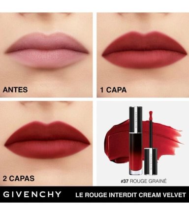 LABIAL GIVENCHY LE ROUGE INTERDIT CREAM VELVET 6.5 ML N37 - 4