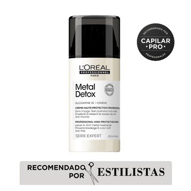 TERMOPROTECTOR EN CREMA PARA PEINAR METAL DETOX PARA TODO TIPO DE CABELLO LOREAL PROFESSIONNEL 100ML - 1